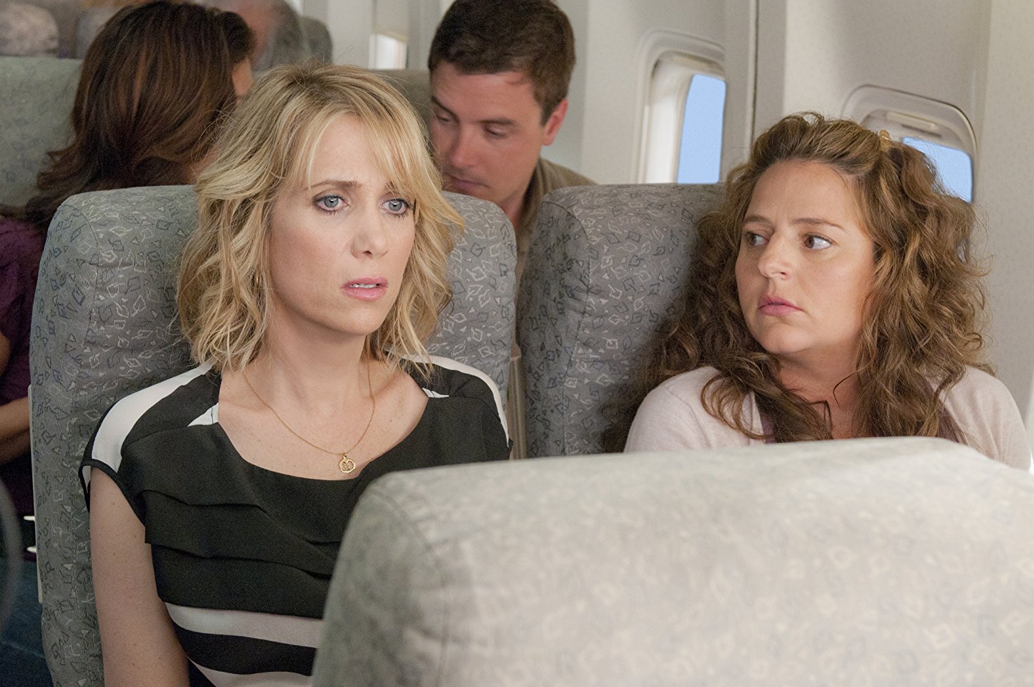 Nervous Woman on Plane